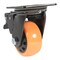 Vestil Polyurethane Swivel With Total Brake Caster 4 In. Diameter x 2 In. Width 594 lb Orange/Black CST-BN-4X2PUP-SWTB - alternate 2